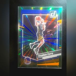 STEPHEN CURRY 2023-24 Donruss Basketball  Green Laser #65 Golden State Warriors